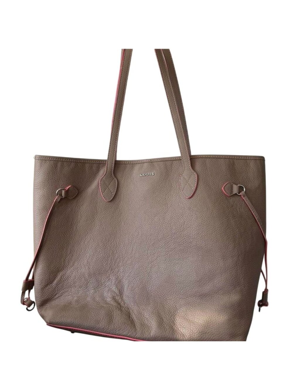 Lodis Brown Leather Tote Bag - Picture 1 of 8